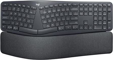 Logitech ERGO K860 Split Keyboard for Business - Wireless - Bluetooth LE - QWERTY - GB - Graphite (920-010351)