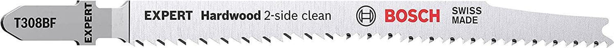 Bosch Accessories 2608900543 EXPERT 'Hardwood 2-side Clean' T 308 BF Jigsaw Blade, 3 Pieces