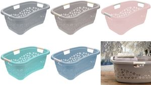 keeeper Laundry Basket "lasse", Ergonomic, Nordic Grey, Large