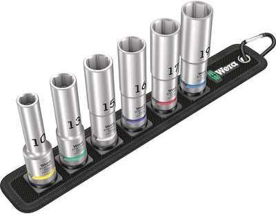 Wera 05004565001 Socket Set - 6-Piece - 1/2" Drive - Textile Belt (05004565001)