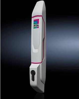 Rittal VX - Rack Door Handle - Grey White RAL 7035 - 8618250