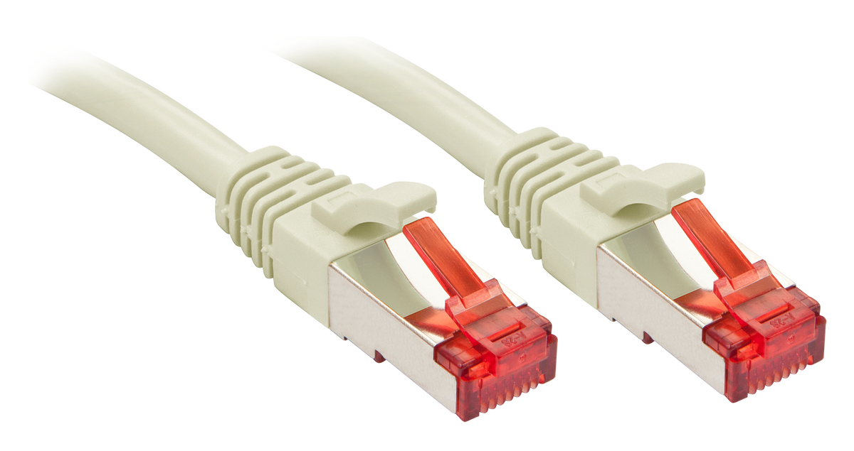 Lindy - Patch-Kabel - RJ-45 (M) - RJ-45 (M) - 20,0m - SFTP, PiMF - CAT 6e - glatt - Grau (47710)
