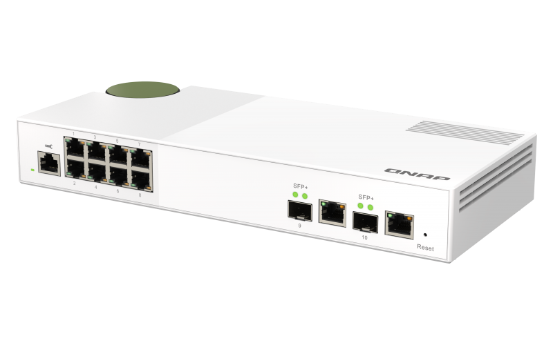 QNAP QSW-M2108-2C - Switch - managed - 2 x 10 Gigabit SFP+ + 8 x 2.5GBase-T - Desktop