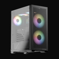 LC-Power ATX Gaming Case 717B Meshwork_L Dark Black (LC-717B-ON)