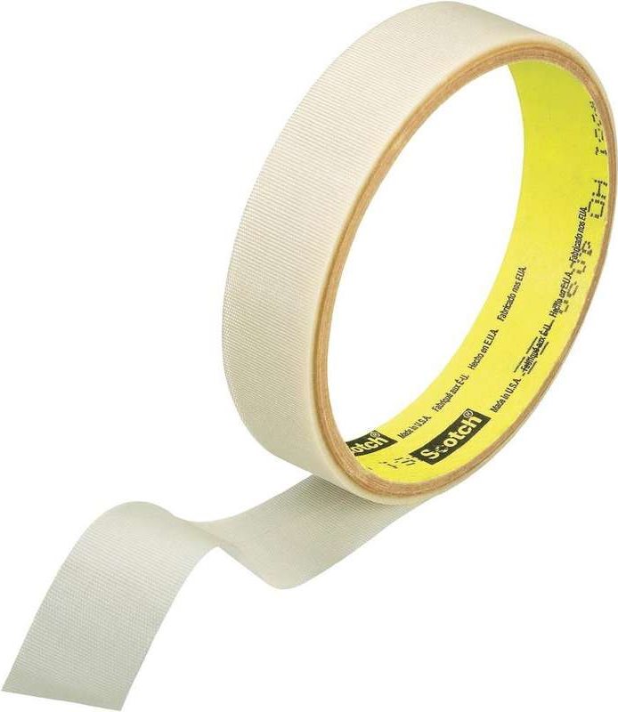 3 M Glass Fiber Tape - 55 m x 19 mm - White - Polyethylene-coated Fabric - 361