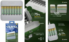 Varta Eco Charger Multi for AA 2100 mAh Batteries - 57682101121
