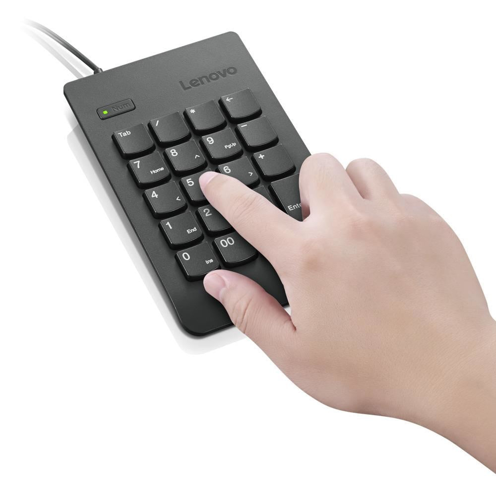 Lenovo KBD_BO Num Keypad - USB, Plug and Play, Black - Model 4Y40R38905