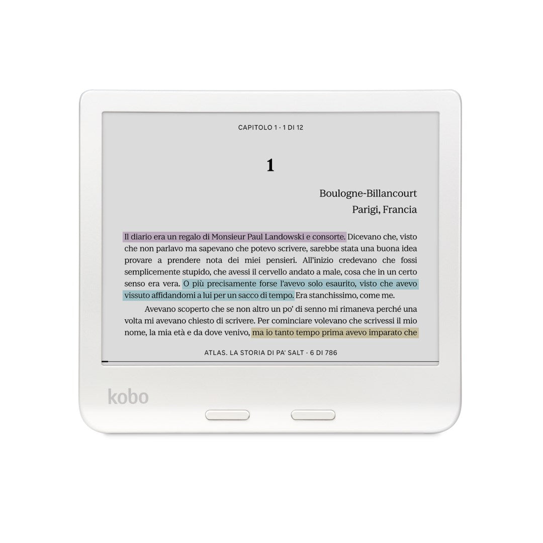 Kobo Libra Colour - eBook Reader - 32GB - 17.8 cm (7") - N428-KU-WH-K-CK
