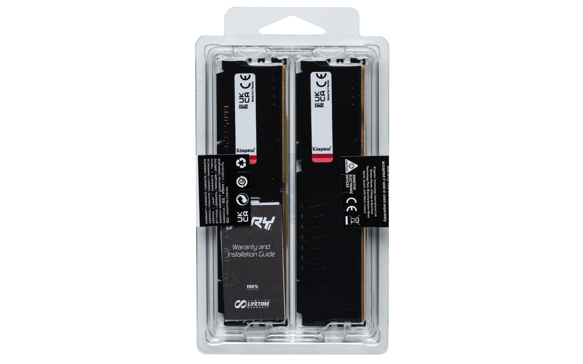Kingston FURY Beast DDR5 Kit 16 GB 2 x 8 GB DIMM 288-PIN 5200 MHz CL38 KF552C40BBK2-16 PC5-41600
