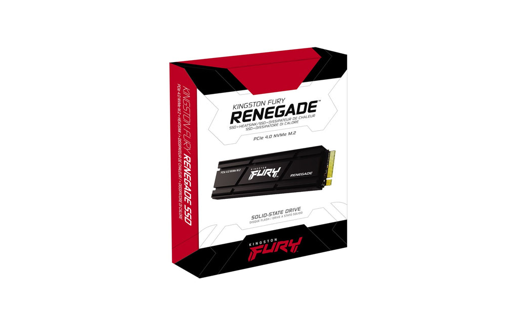 Kingston FURY Renegade SSD 2TB Internal M.2 2280 PCIe 4.0 x4 NVMe Integrated Heatsink (SFYRDK/2000 G)