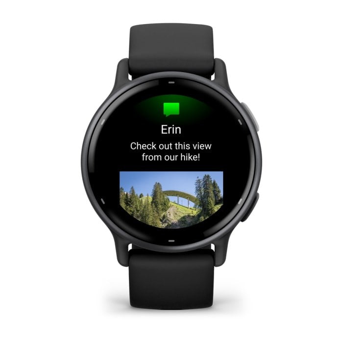 Garmin vívoactive 5 Smartwatch - Black - Silicone Strap - 125-190 mm Wrist - 1.2" Display - 4GB - Bluetooth, ANT+, Wi-Fi
