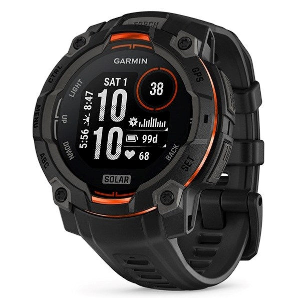 GARMIN Instinct 3 - Smartwatch - 45 mm - Solar - Black (010-02934-00)