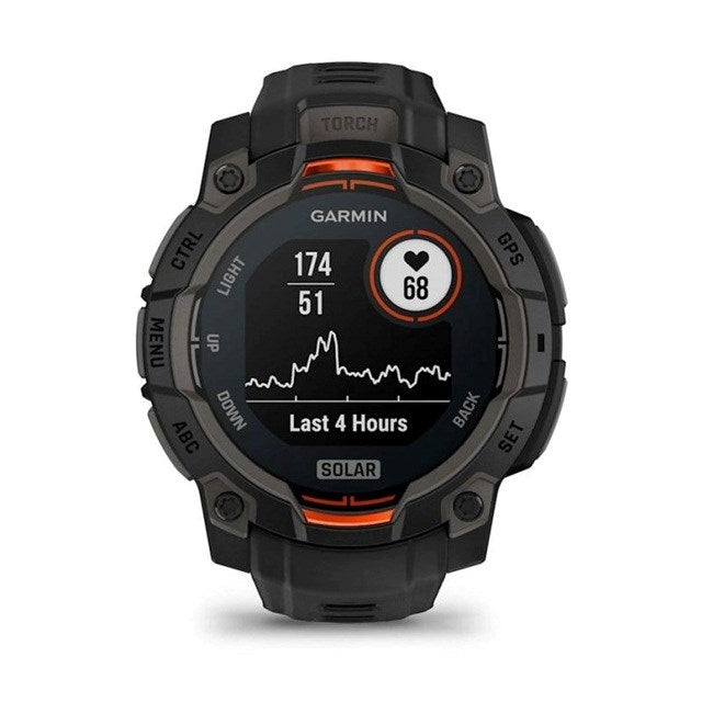 GARMIN Instinct 3 - Smartwatch - 45 mm - Solar - Black (010-02934-00)