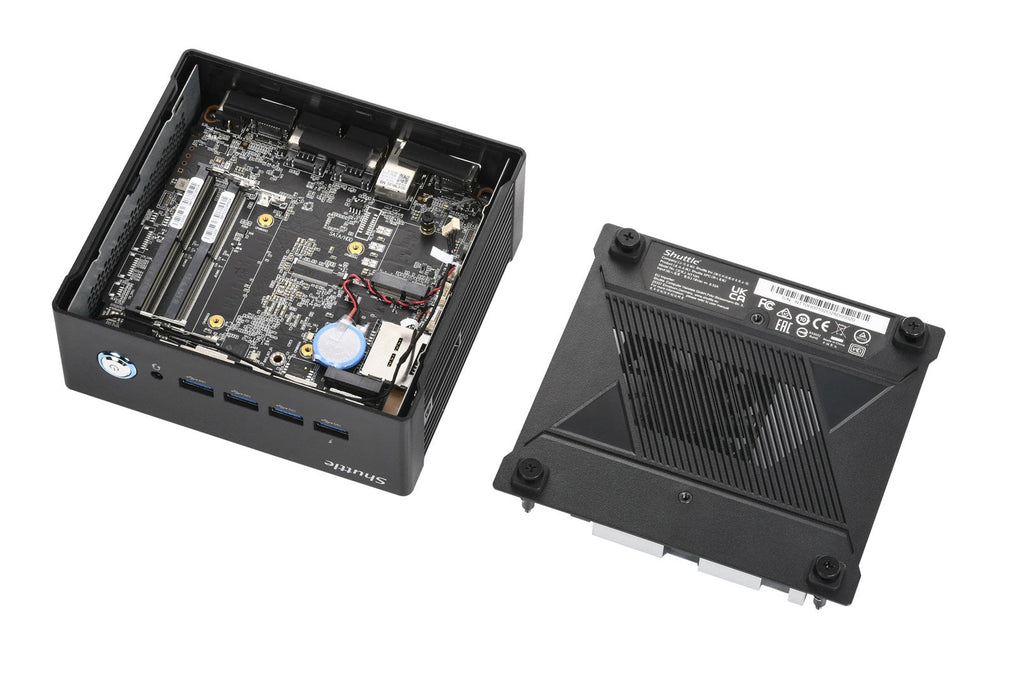 SHUTTLE XPC Nano NT10H5 Barebone Intel Core Ultra 5 125H - NT10H5 2xSODIMM 1xM.2