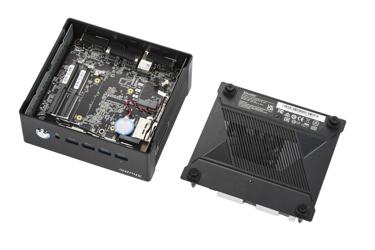 SHUTTLE XPC Nano NT10H5 Barebone Intel Core Ultra 5 125H - NT10H5 2xSODIMM 1xM.2
