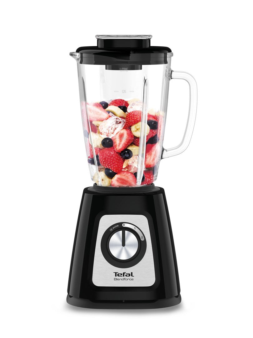 Tefal BlendForce II BL4358 Blender 1.25 L 800 W Black Brushed Steel