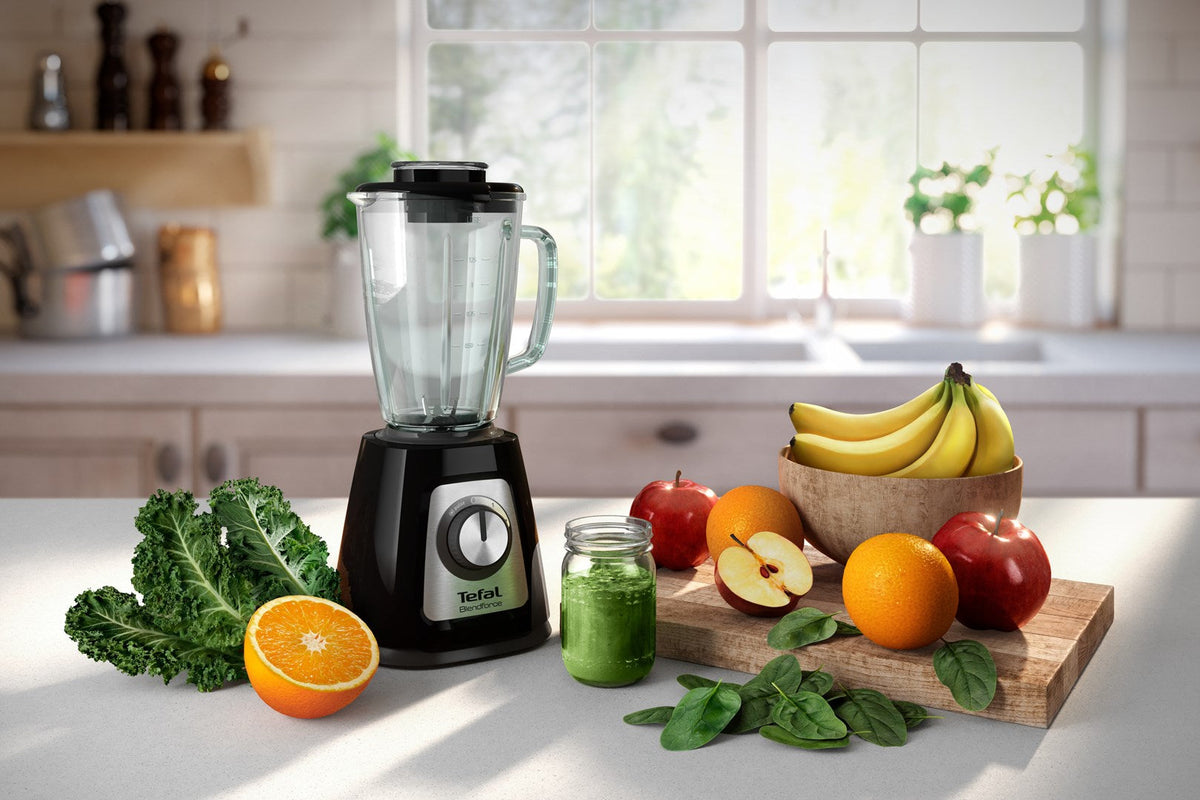 Tefal BlendForce II BL4358 Blender 1.25 L 800 W Black Brushed Steel