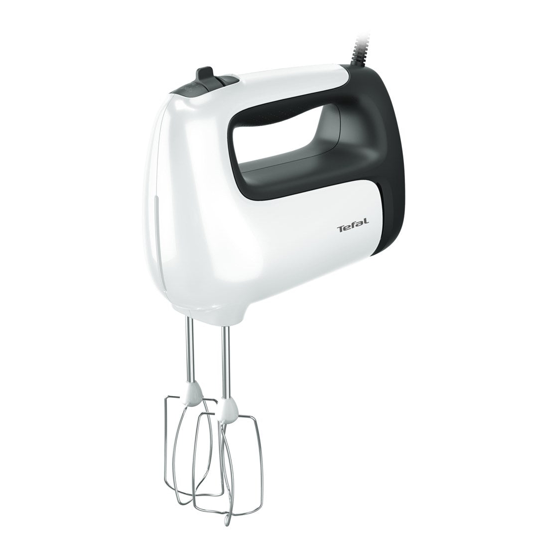 Tefal Hand Mixer 500 W, 5 Speeds, Dough Hooks and Beaters Included, Model HT462138
