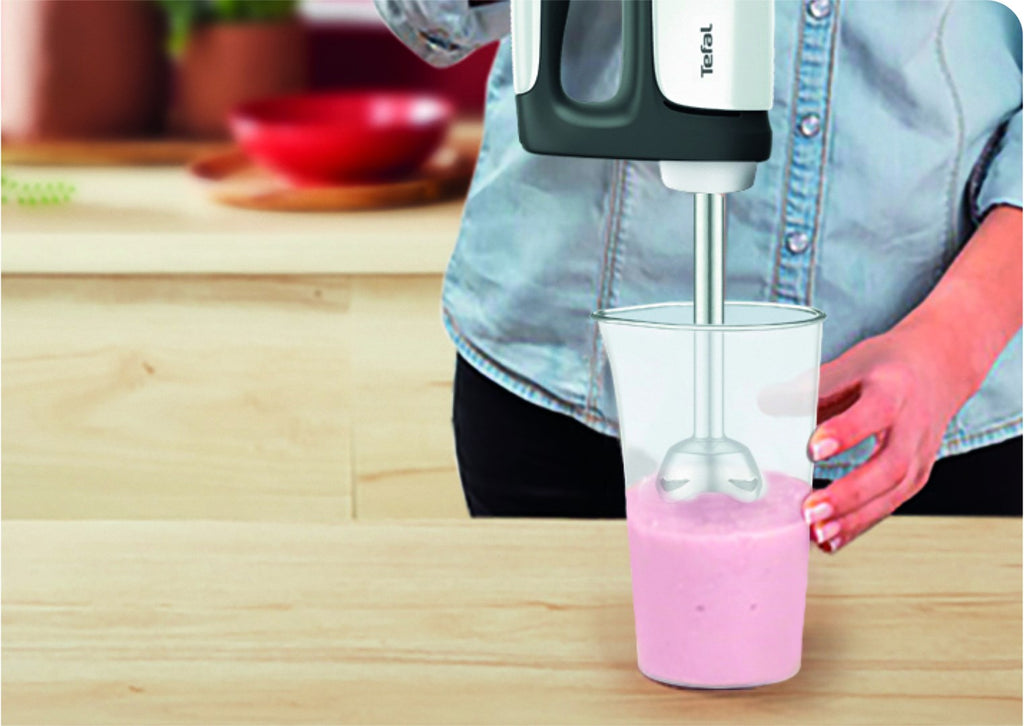 Tefal Hand Mixer 500 W, 5 Speeds, Dough Hooks and Beaters Included, Model HT462138