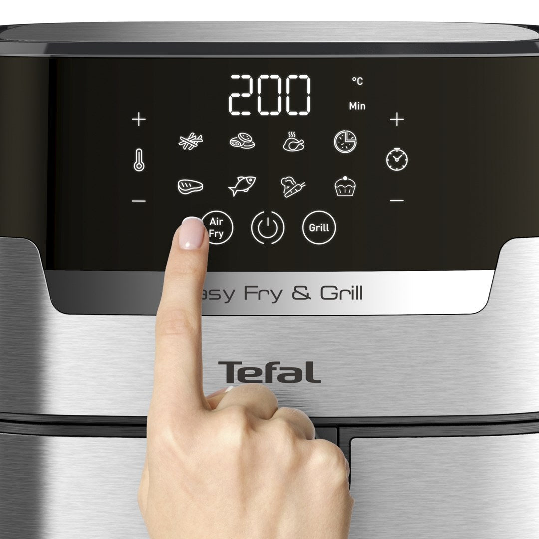 Tefal Easy Fry & Grill DELUXE (EY505D) - Hot Air Fryer - 4.2 L - 80°C to 200°C - 6 Persons