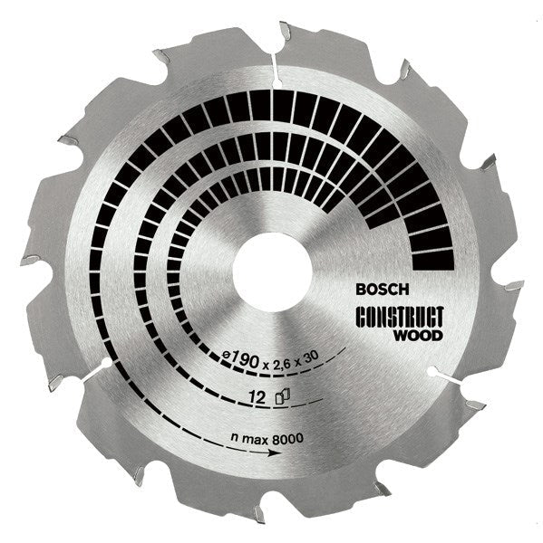 Bosch Construct Wood Circular Saw Blade 400 mm 28 Teeth for Wood with Nails (2608640693)