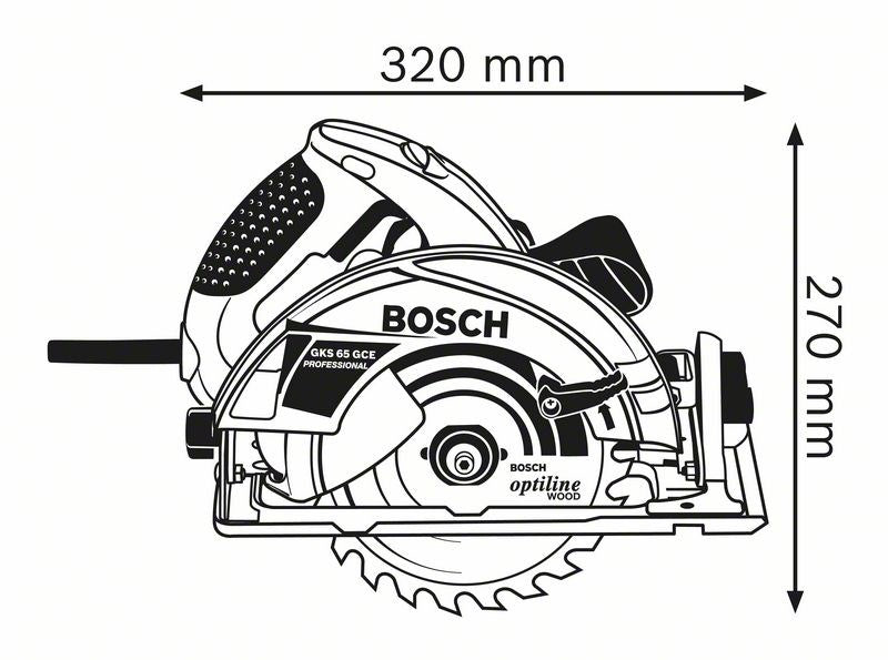 BOSCH 0601668901 Portable Circular Saw 1800 W