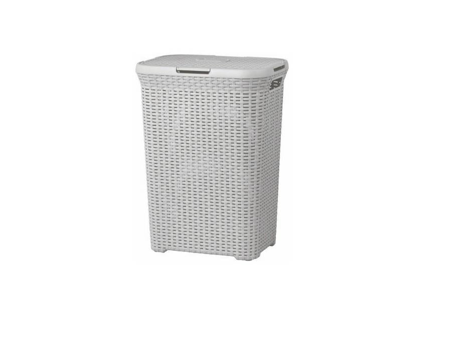 Curver NATURAL STYLE laundry basket 60L Light grey