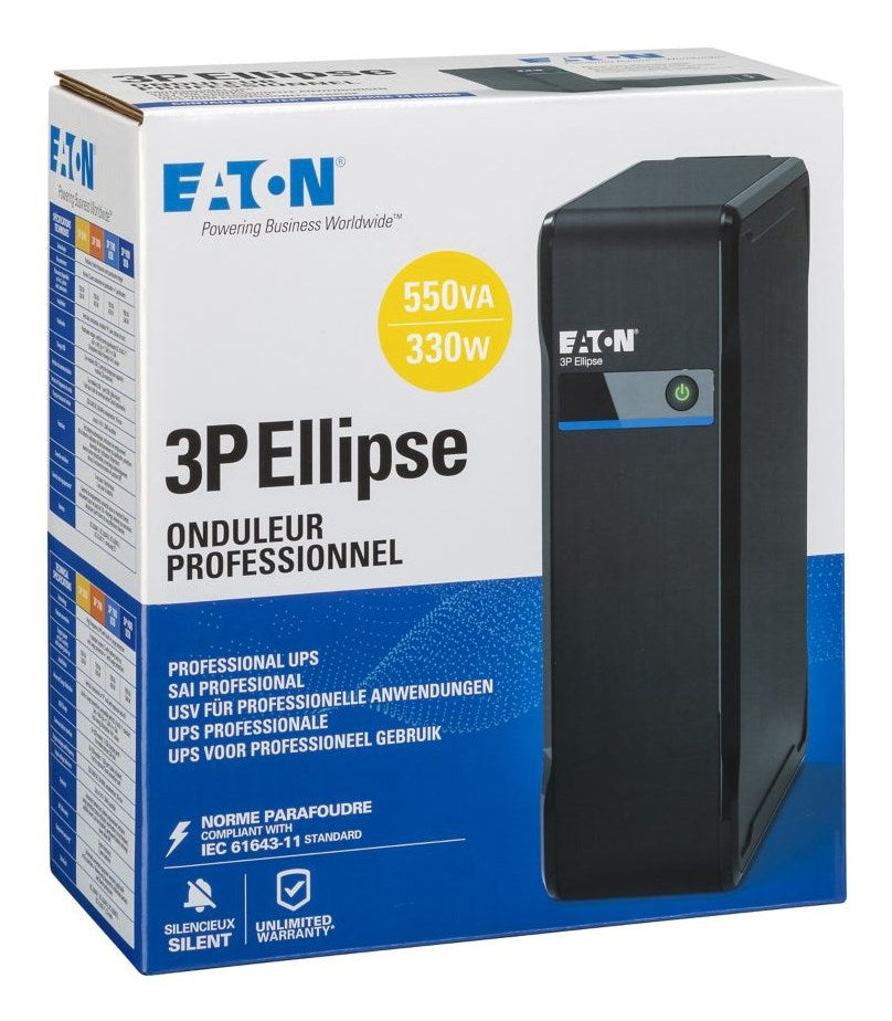 EATON UPS 3P Ellipse 550 550VA 330W Standby for Office Use