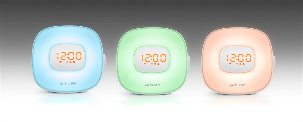 Muse Light ML-198 CR Radio Alarm Clock  White