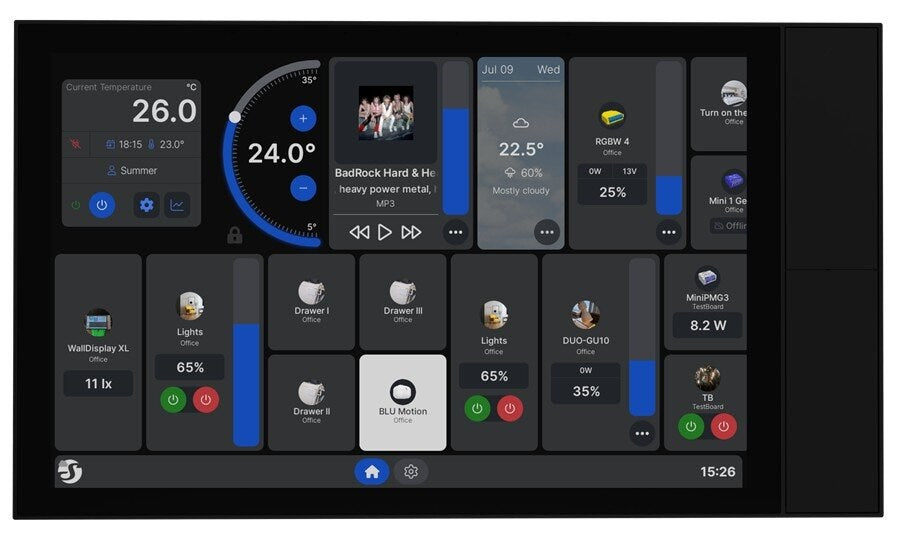 Shelly Flush Mount Wall Display XL Black Control Center 10.1" WLAN BT (Shelly_Wall_Display_XL_s)