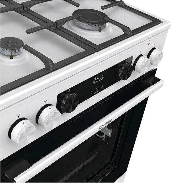 Gorenje Freestanding Cooker 71 L Electric Oven Gas Cooking 4 Zones GKS6C71WF