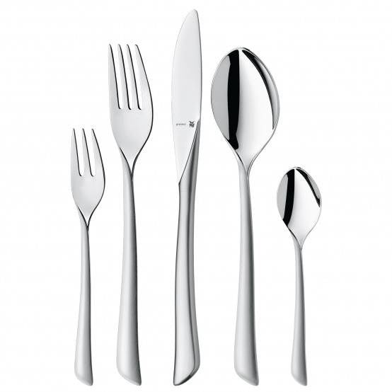 WMF Virginia 30-Piece Stainless Steel Cutlery Set for 6 People (11.4291.6390)