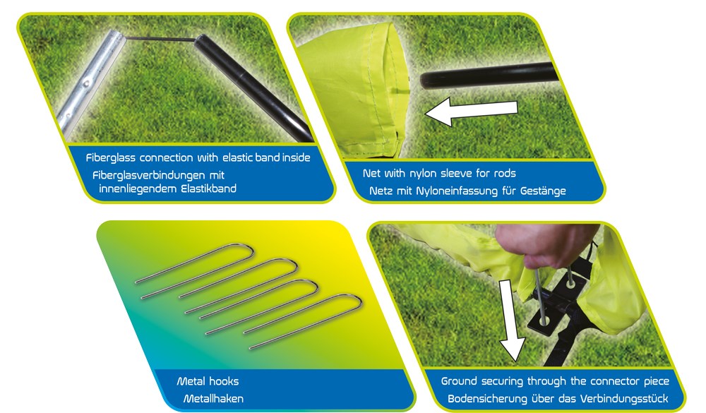 SCHILDKRÖT Football Goal - Foldable - XL - 200 x 100 x 100 cm