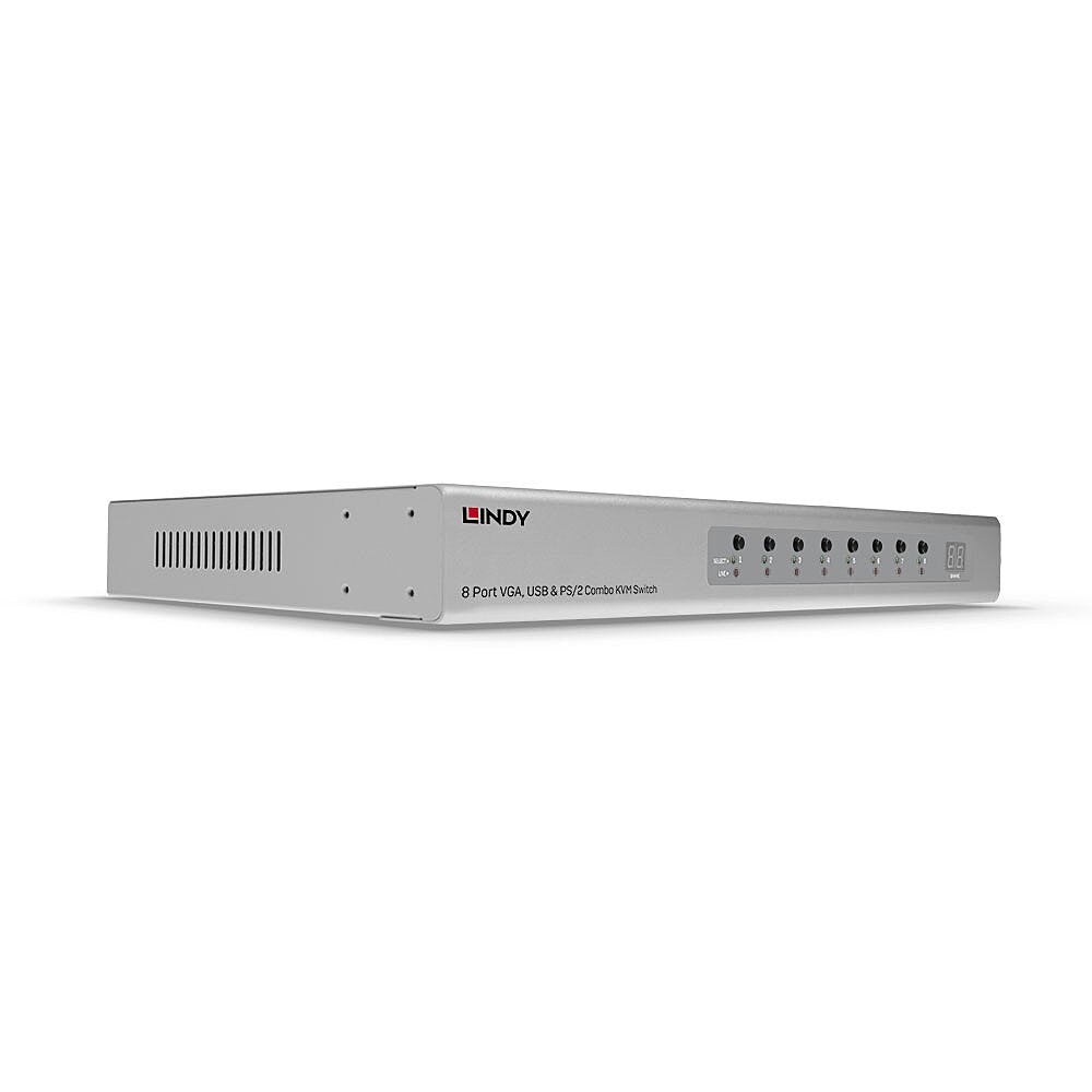 Lindy KVM Switch - 8 x KVM Ports - Rack Mountable