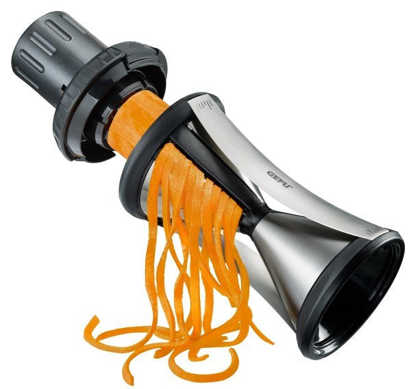 GEFU SPIRELLI XL Slicer Manual Black Stainless Steel - Extra Large Vegetable Spiralizer