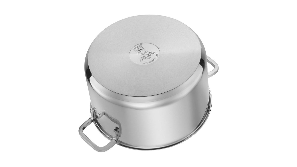 ZWILLING Quadro Pot Set of 5 Stainless Steel with Glass Lids