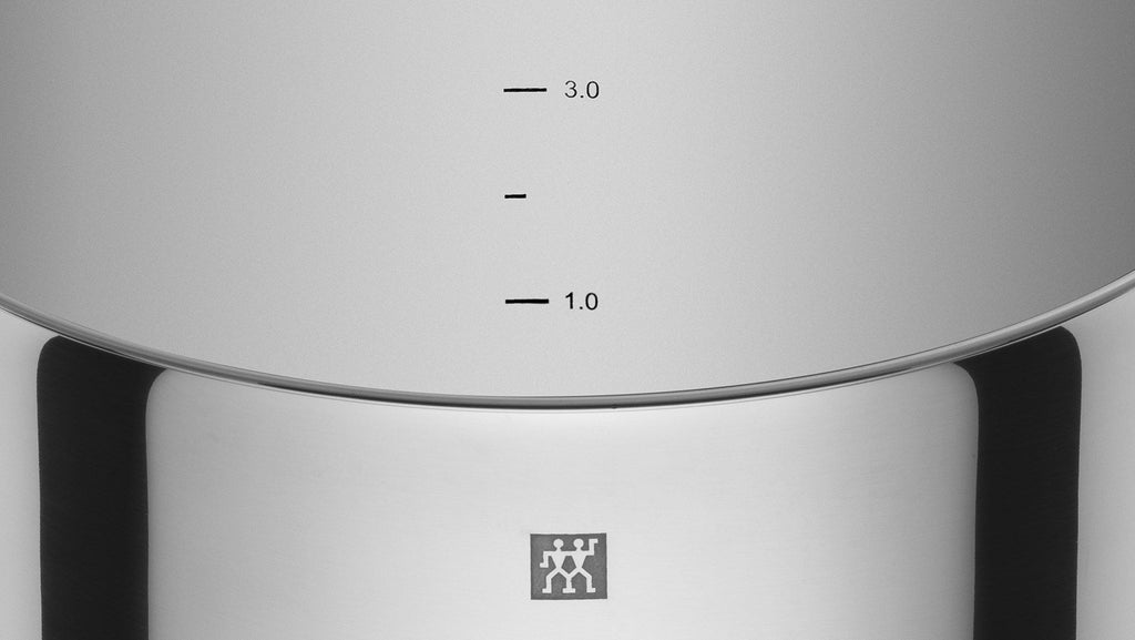 ZWILLING Quadro Pot Set of 5 Stainless Steel with Glass Lids