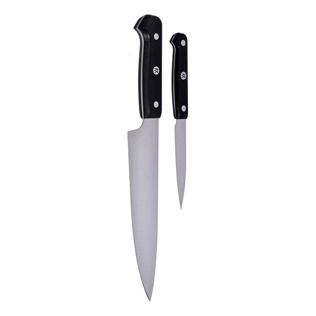 ZWILLING Kitchen Knife Set 2 Pieces Stainless Steel Black Handle