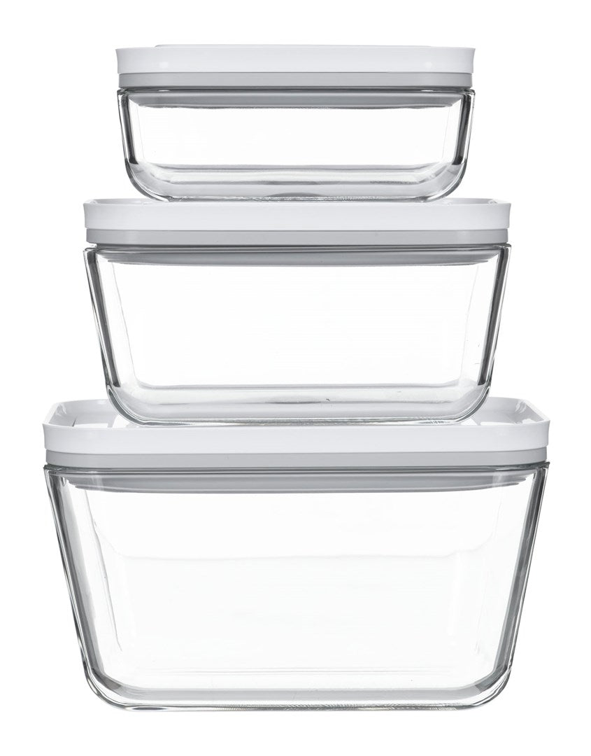 ZWILLING FRESH & SAVE Rectangular Box grey - Transparent 3 pieces (36803-003-0)