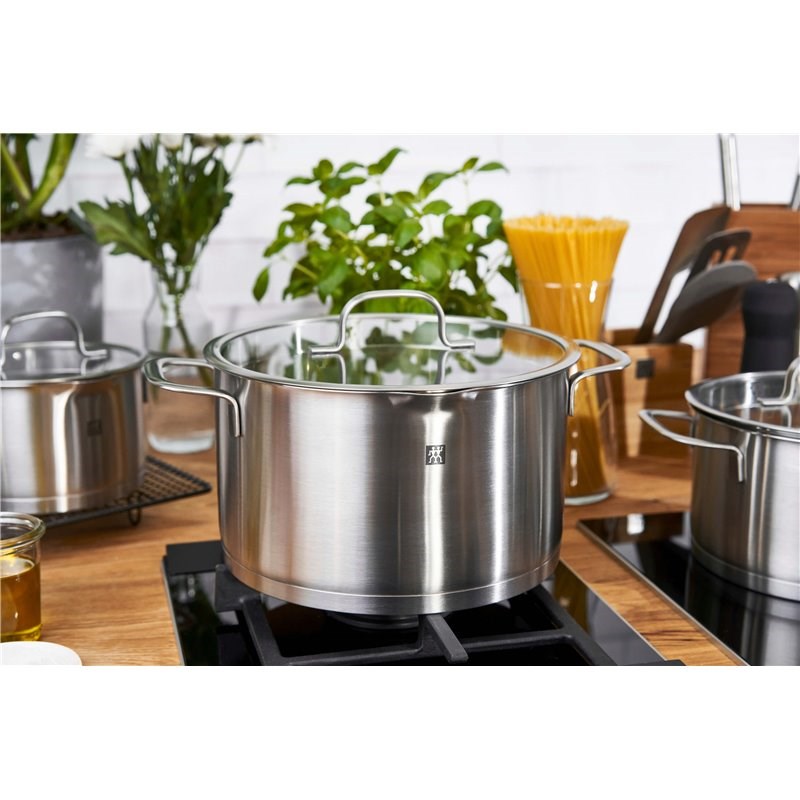 ZWILLING TrueFlow Round Pot Set Silver Stainless Steel 66920-005-0