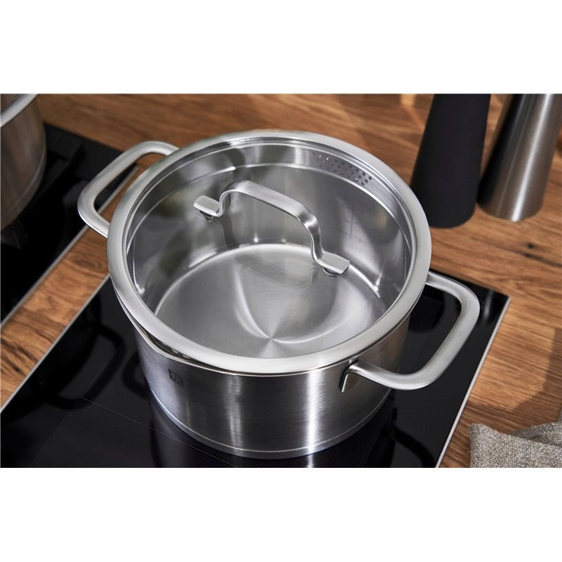 ZWILLING TrueFlow Round Pot Set Silver Stainless Steel 66920-005-0