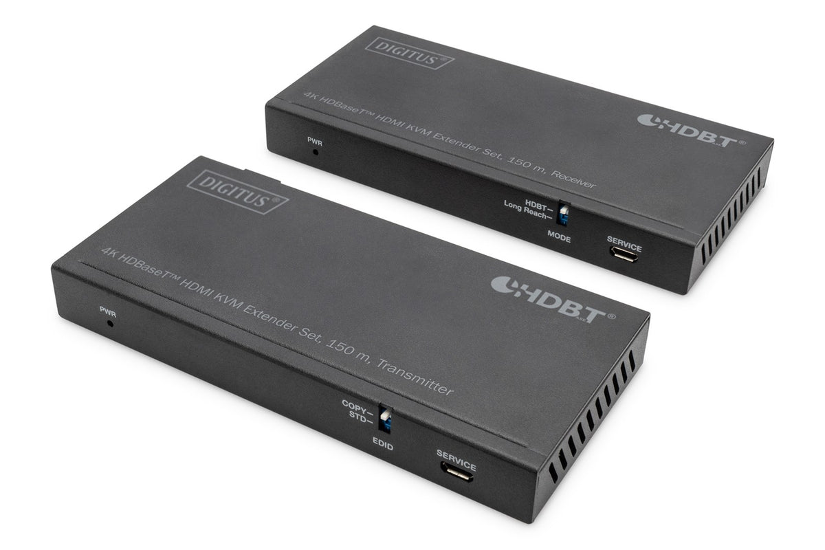 Digitus 4K HDBaseT HDMI KVM Extender Set - 150 m - Wired - DS-55526 Cat6a Cat.7 Cat8