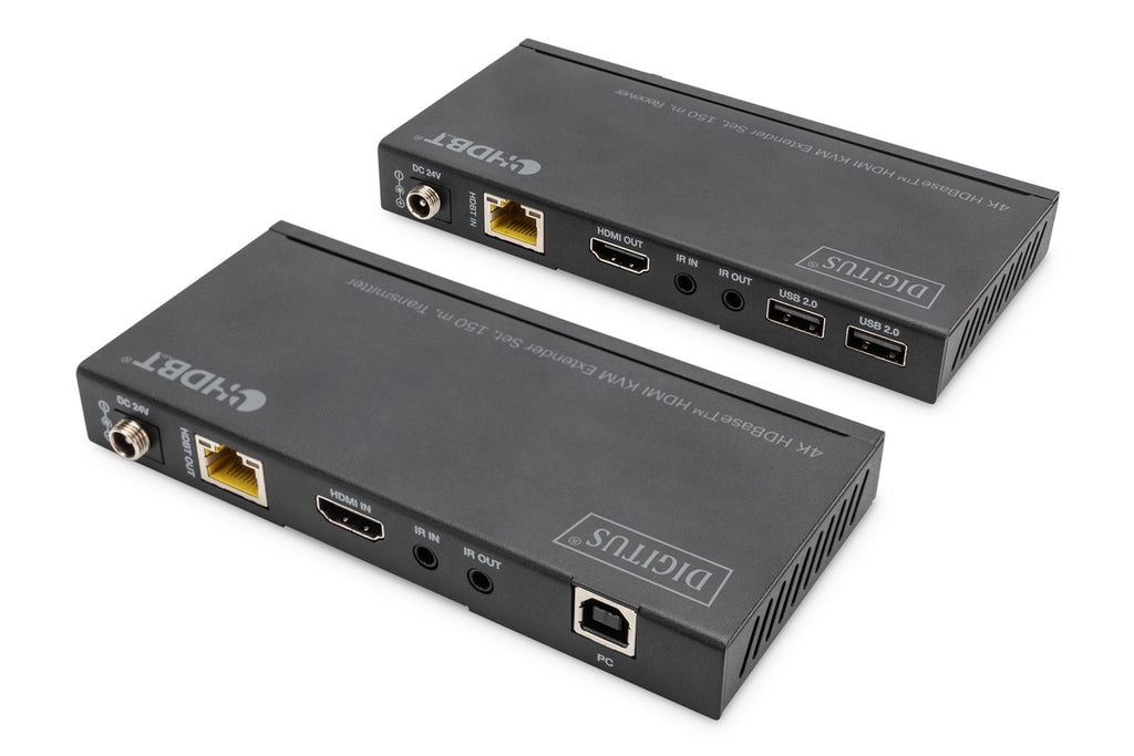 Digitus 4K HDBaseT HDMI KVM Extender Set - 150 m - Wired - DS-55526 Cat6a Cat.7 Cat8