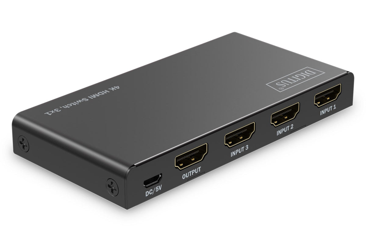 DIGITUS 4K HDMI Switch 3x1 Black | Model DS-55331