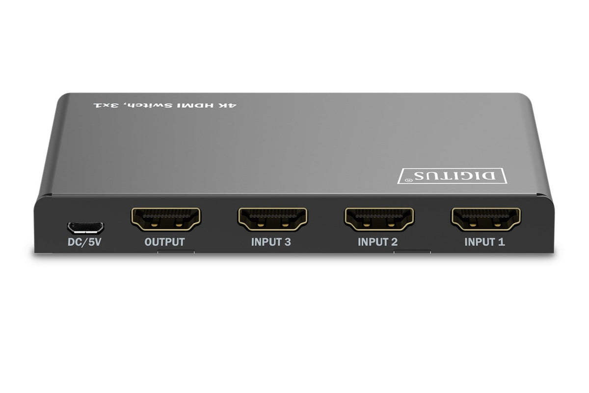 DIGITUS 4K HDMI Switch 3x1 Black | Model DS-55331