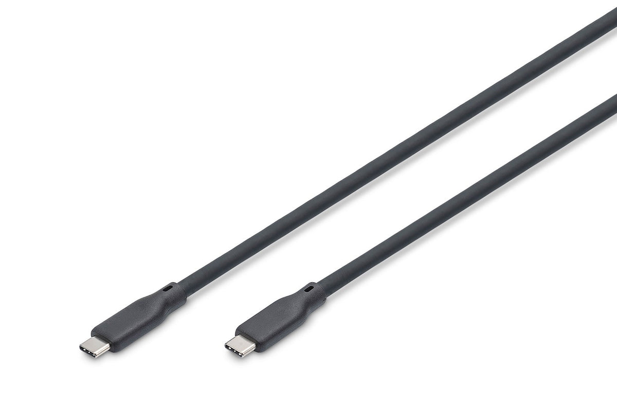 DIGITUS 504123 - USB Silicone Cable - 2 m - 20Gbps - Black