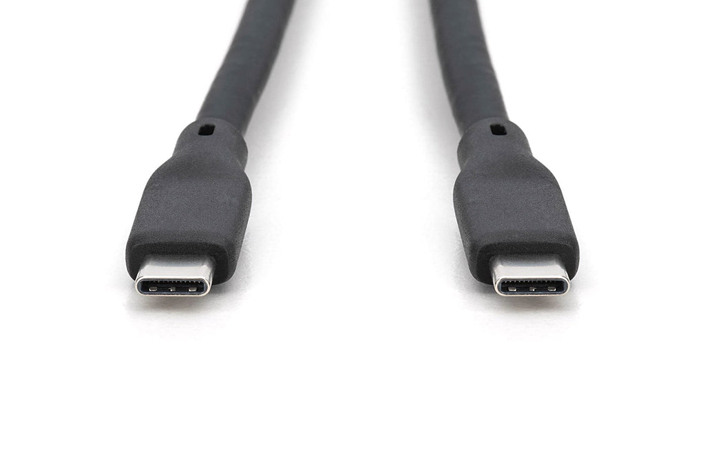 DIGITUS 504123 - USB Silicone Cable - 2 m - 20Gbps - Black