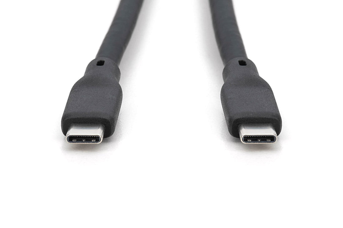 DIGITUS 504123 - USB Silicone Cable - 2 m - 20Gbps - Black