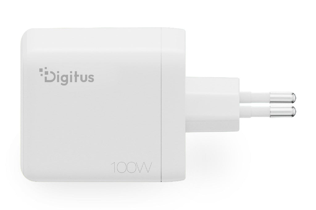DIGITUS 100W GaN USB Charger - 2x USB-C, 1x USB-A - White (DA-10304)