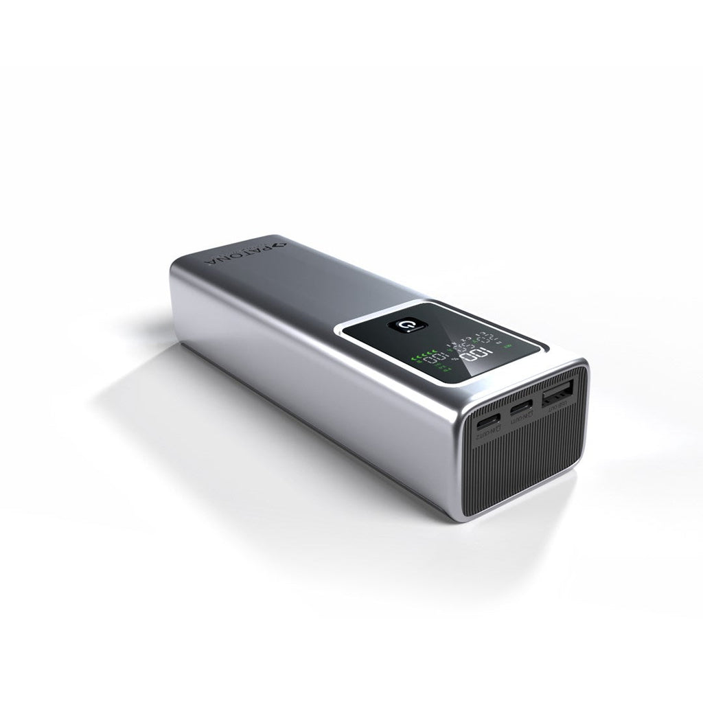 PATONA Platinum Powerbank Luxury One PD100 20000mAh PD 100W USB-C + USB-A Silver Black